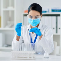 Woman in a lab